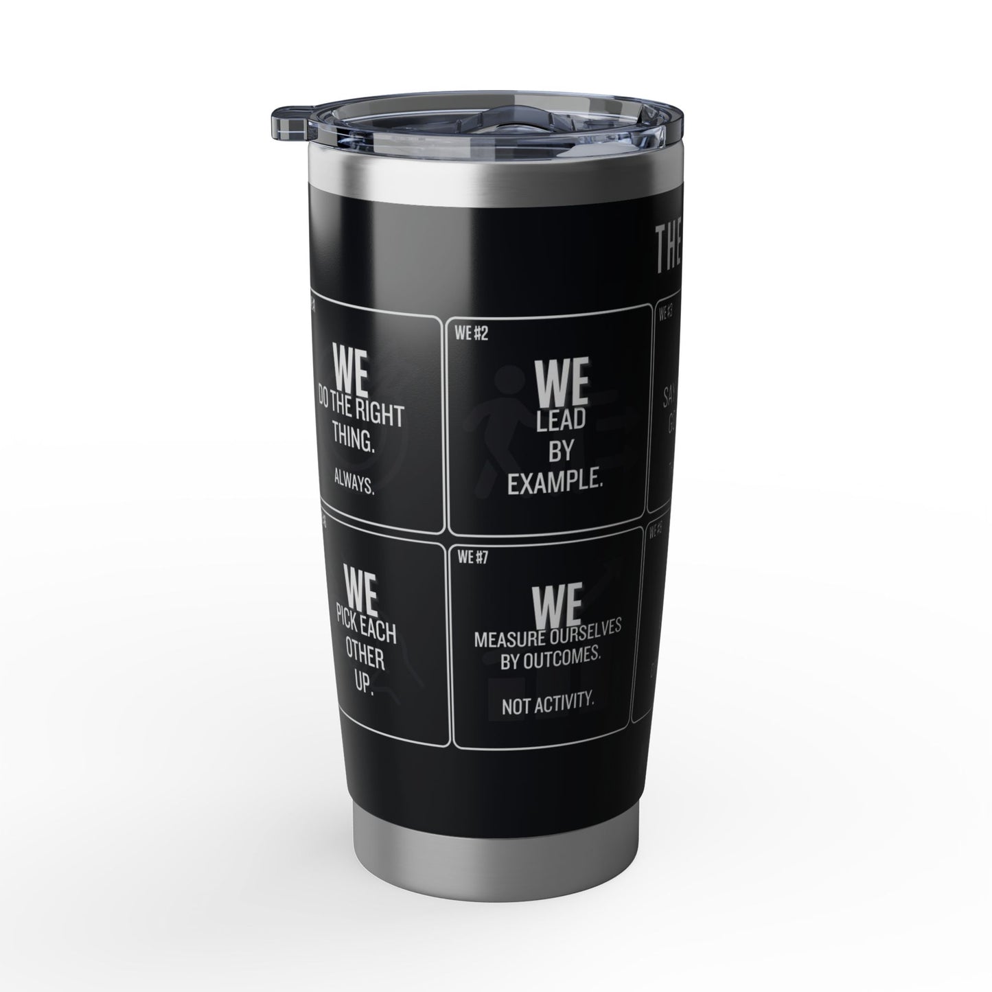 20oz Tumbler — “The 10 WEs” Inspirational Team Motto Travel Cup