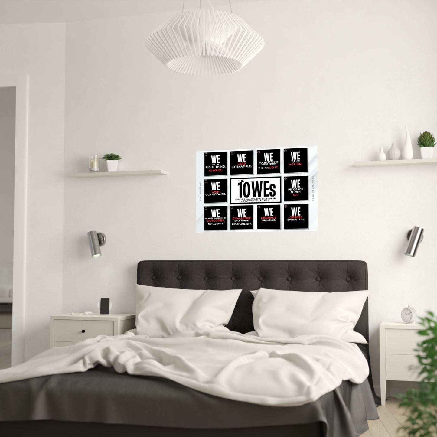 The 10 WEs -Satin Poster