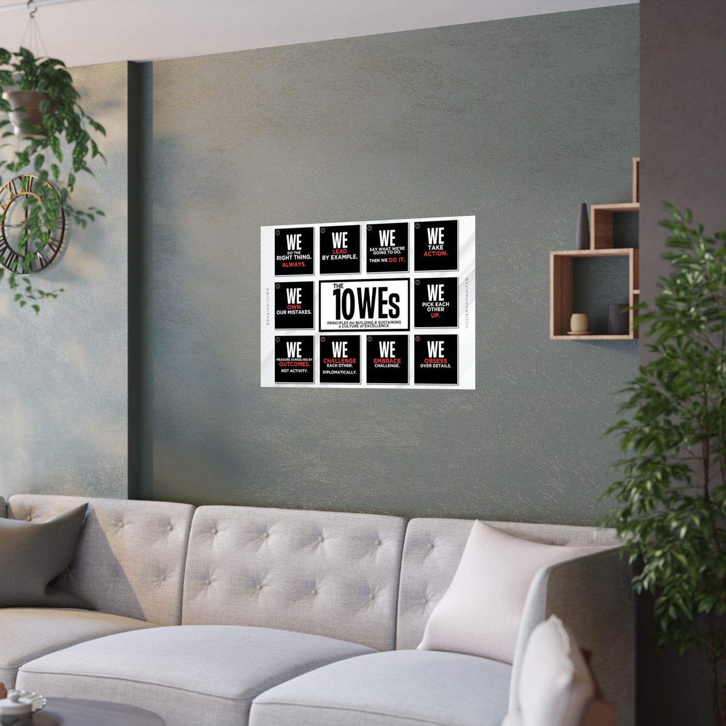 The 10 WEs -Satin Poster
