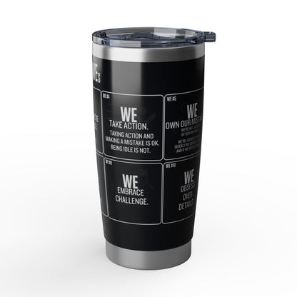 20oz Tumbler — “The 10 WEs” Inspirational Team Motto Travel Cup