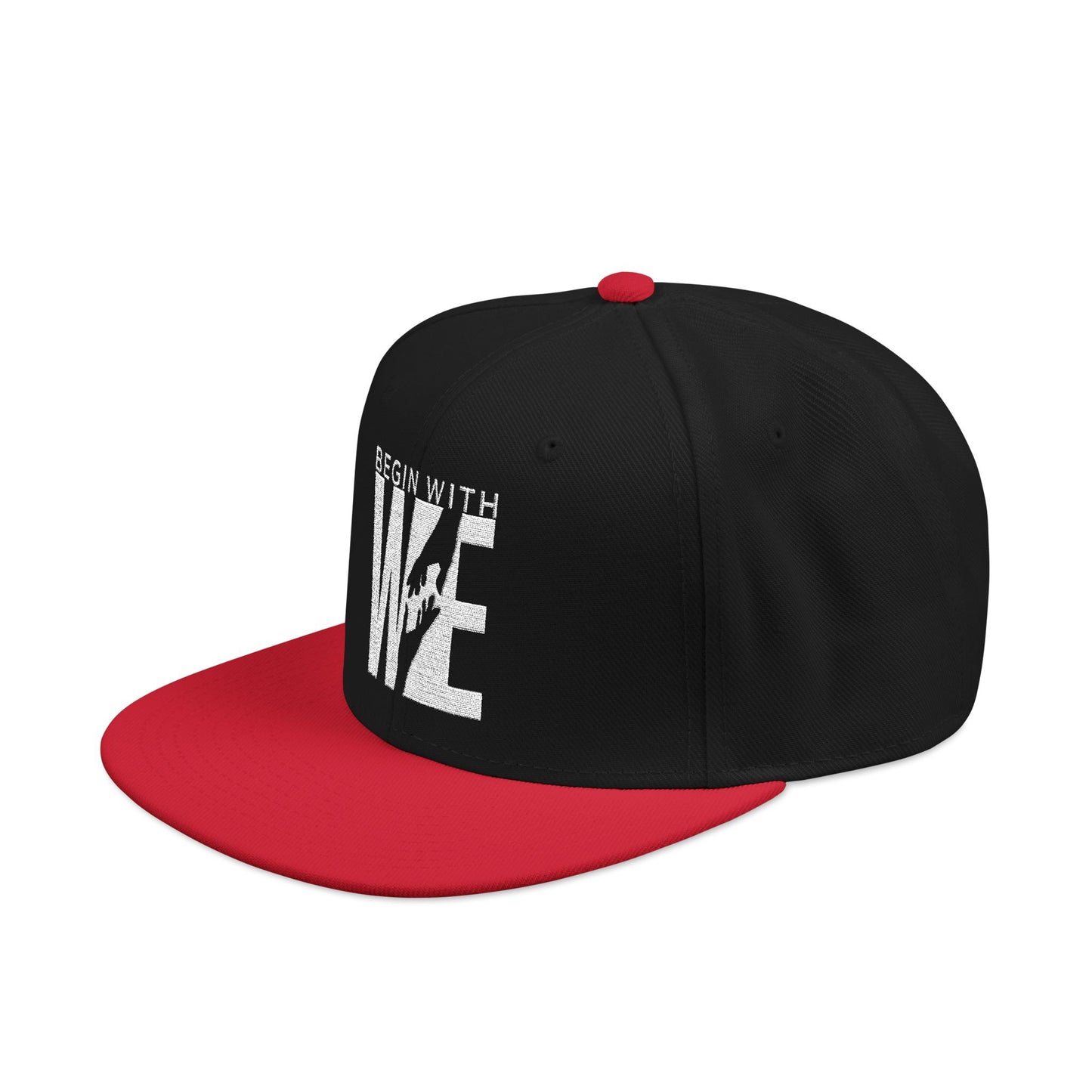 Embroidered 'LIVE' Urban Snapback Hat — Distressed Lettering Streetwear Cap