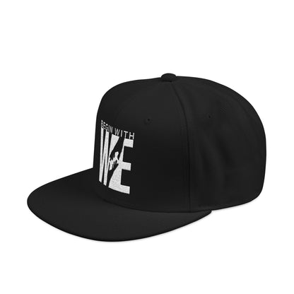 Embroidered 'LIVE' Urban Snapback Hat — Distressed Lettering Streetwear Cap