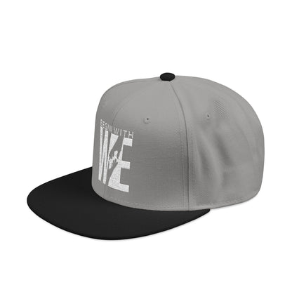 Embroidered 'LIVE' Urban Snapback Hat — Distressed Lettering Streetwear Cap