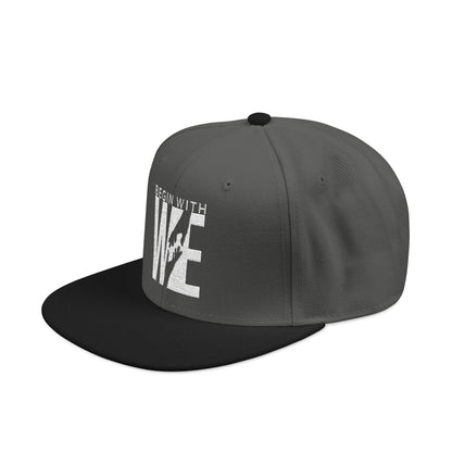 Embroidered 'LIVE' Urban Snapback Hat — Distressed Lettering Streetwear Cap