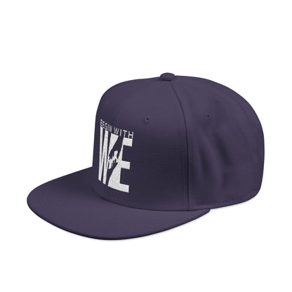 Embroidered 'LIVE' Urban Snapback Hat — Distressed Lettering Streetwear Cap
