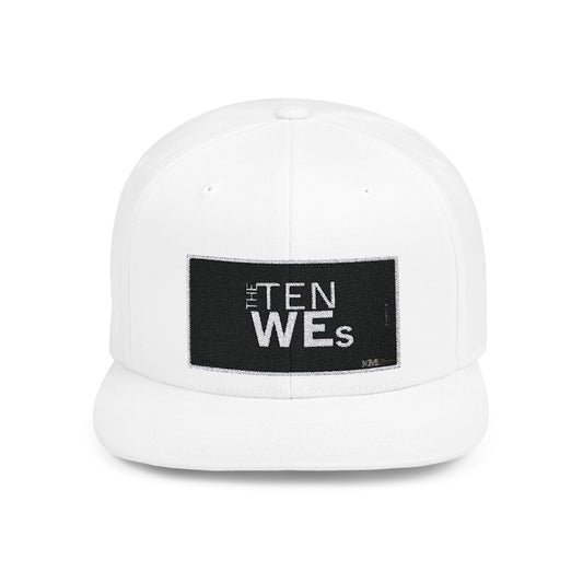 The TEN WEs Flat Bill Snapback (Embroidered)