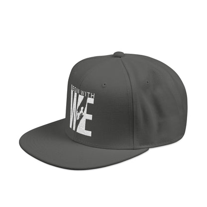 Embroidered 'LIVE' Urban Snapback Hat — Distressed Lettering Streetwear Cap