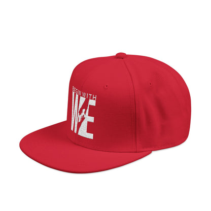 Embroidered 'LIVE' Urban Snapback Hat — Distressed Lettering Streetwear Cap